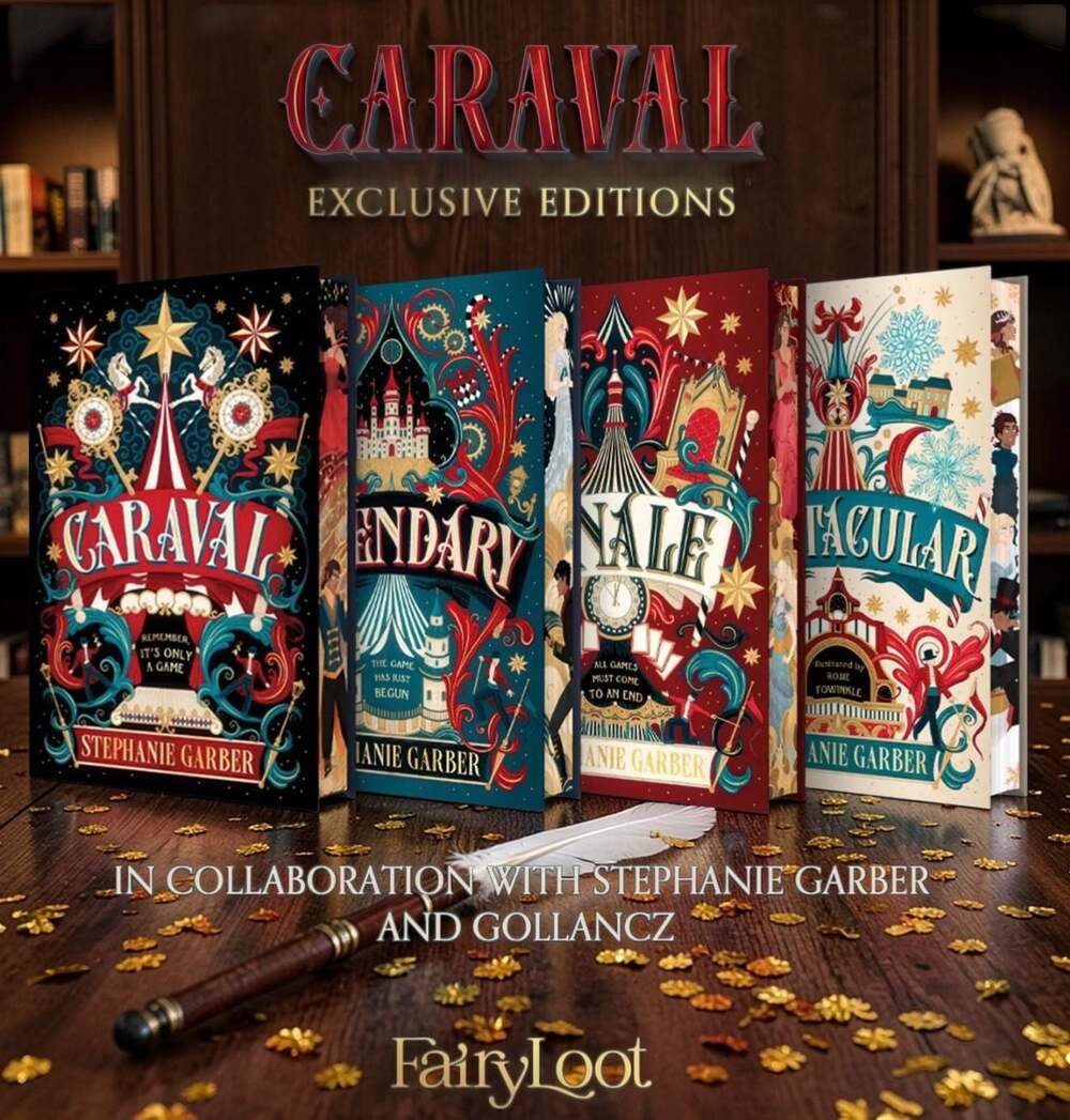Caraval Series Complete Set FairyLoot Exclusive Signed Special Editions by Steph